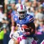 at Ralph Wilson Stadium on October 9, 2011 in Orchard Park, New York.