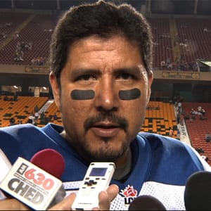 Montreal Alouettes quarterback Anthony Calvillo is shown in August 2012.