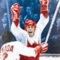 Paul Henderson is shown after scoring the Goal of the Century at the Summit Series between Team Canada and the Soviet Union in 1972.