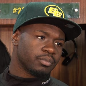Tailback Cory Boyd is shown as a member of the Edmonton Eskimos in 2012.