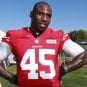 Running back Brandon Jacobs is shown as a member of the San Francisco 49ers in 2012.