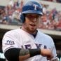Outfielder Josh Hamilton is shown with the Texas Rangers in 2012.