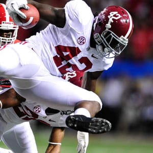 Alabama Crimson Tide running back Eddie Lacy is show in December 2012.