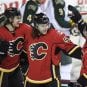 Ben Hanowski, Mikael Backlund, Curtis Glencross