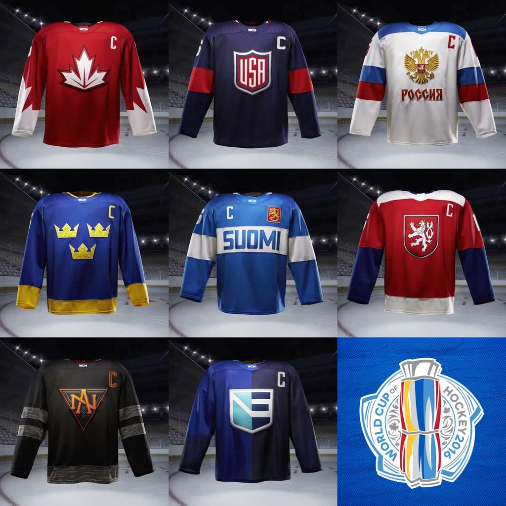 world cup of hockey 2016 jerseys