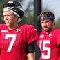 nick foles and gardner minshew, raptors, 2019
