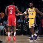 James Harden and LeBron James, Rockets, Lakers, 2020
