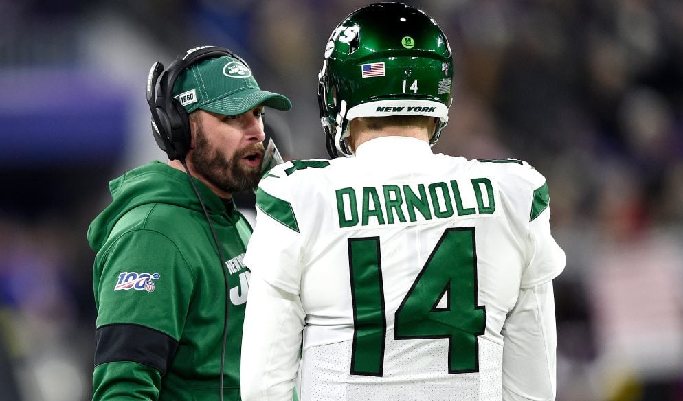 Adam Gase and Sam Darnold, Jets 2020