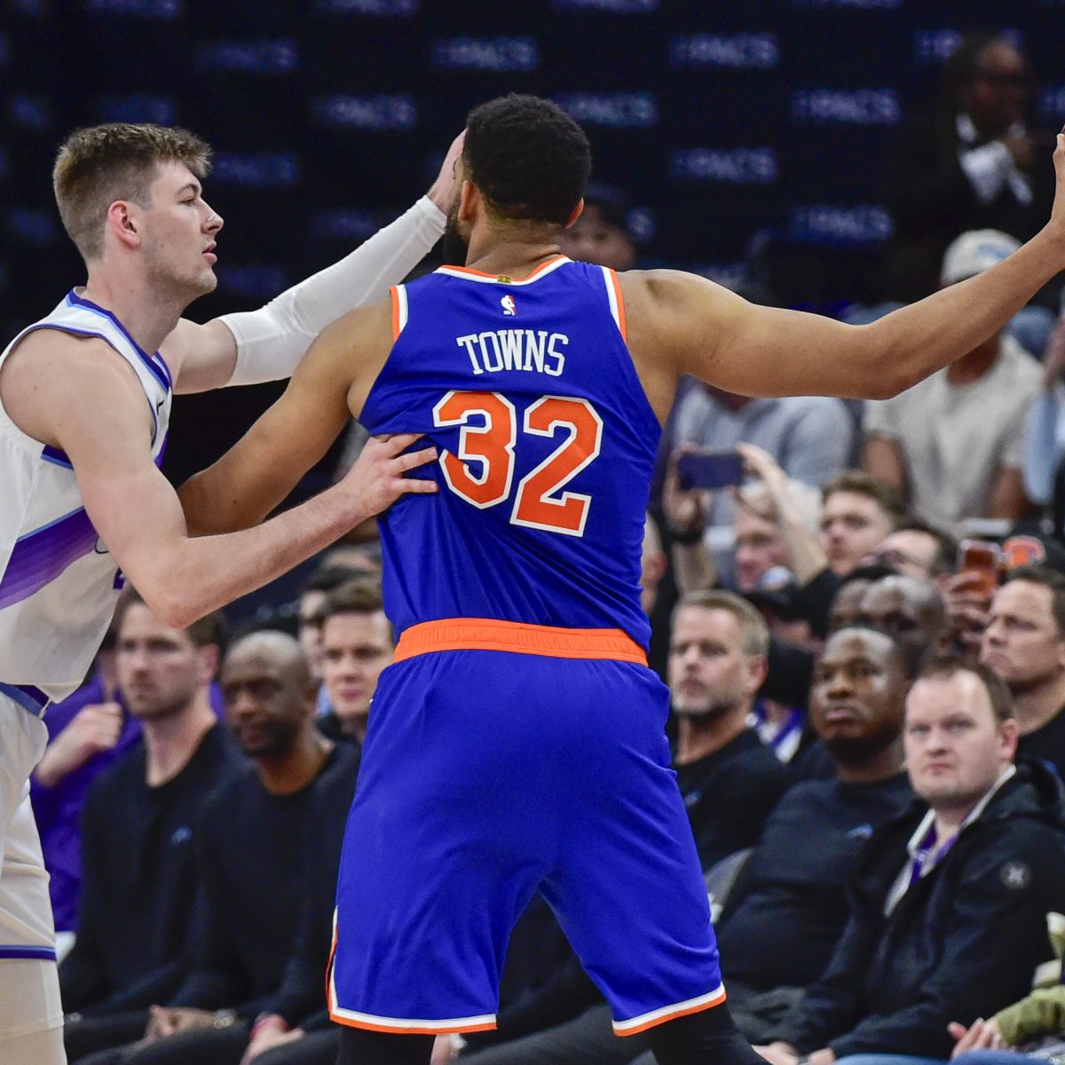Karl-Anthony Towns during an NBA game